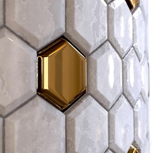 steel and marble mix tile 002