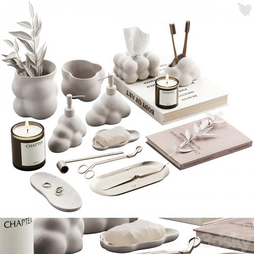 487 bathroom decorative set 03 cloud accessories 01