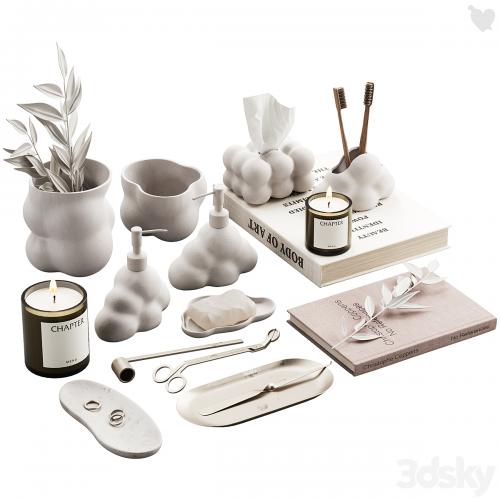 487 bathroom decorative set 03 cloud accessories 01