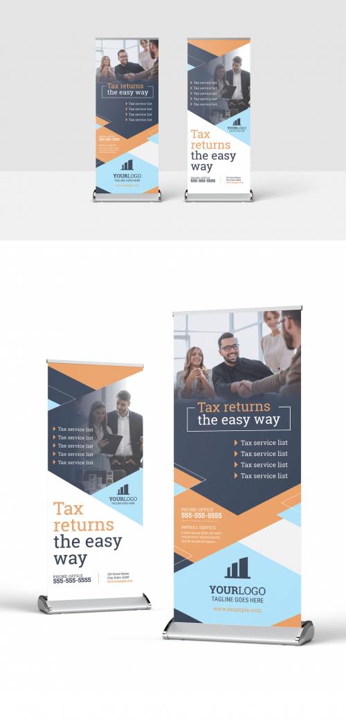 Modern Roll Up Banner for Tax Accounting Financial Service - 381453884