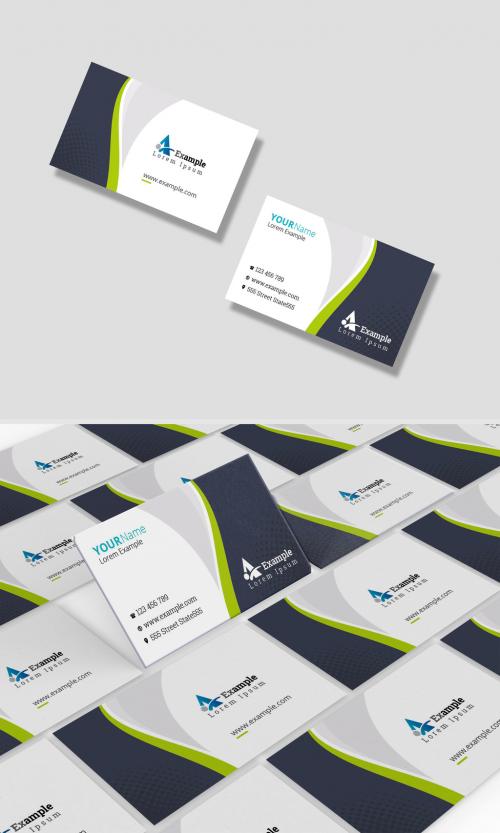 Quote Brand Business Card Layout - 381490649