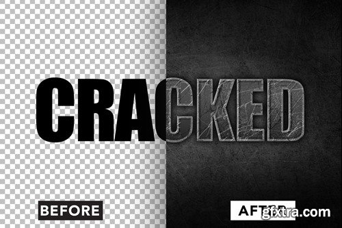 Cracked Text Effect RMYYK6V