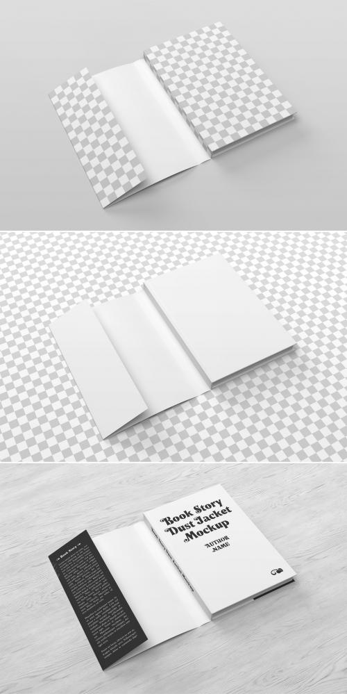 Dust Jacket Book Mockup  - 382006723