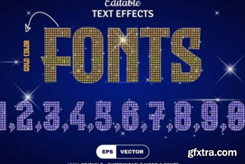 Editable Diamond Vector Text Effect