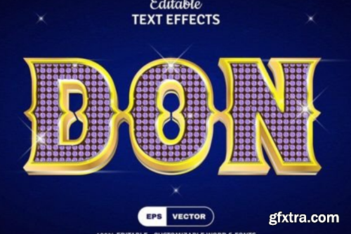 Editable Diamond Vector Text Effect