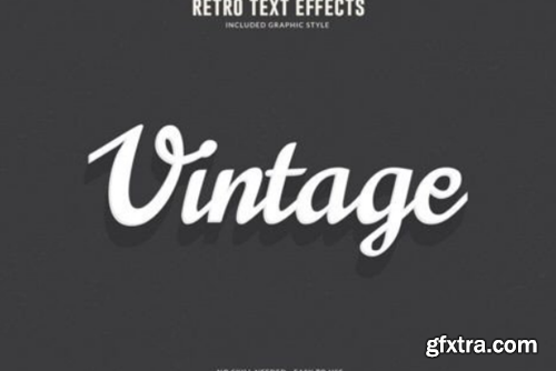 Editable Retro Vector Text Effect