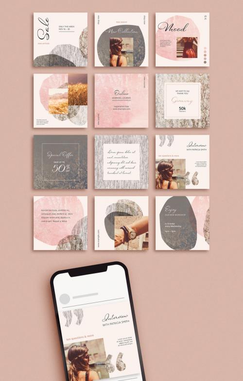 Social Media Post Layout Set - 382197947