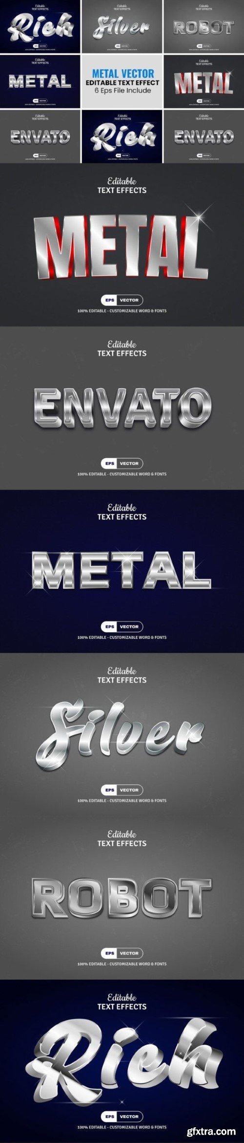 Editable Metal Text Effects