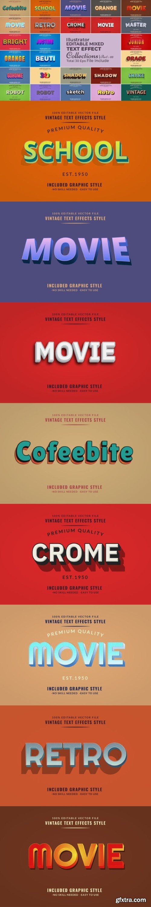 Retro Editable Text Effect