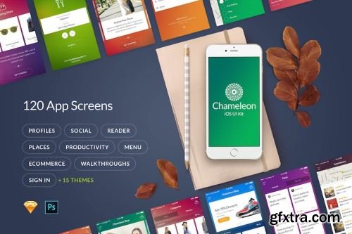 App UI Kit Design Pack 8 14xSKETCH