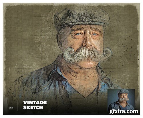 Vintage Sketch Photoshop Action 4D2575F