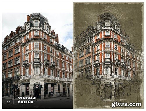 Vintage Sketch Photoshop Action 4D2575F