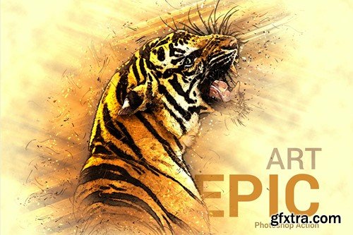 Epic Art Photoshop Action 92AG4U4