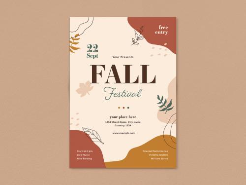 Fall Festival Flyer Layout - 382421774