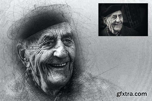 Hand Drawn Photoshop Action 39AK9RZ