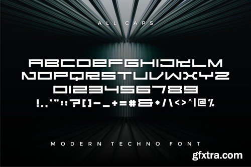 Resinog - Modern Techno Font 8TC3YAT