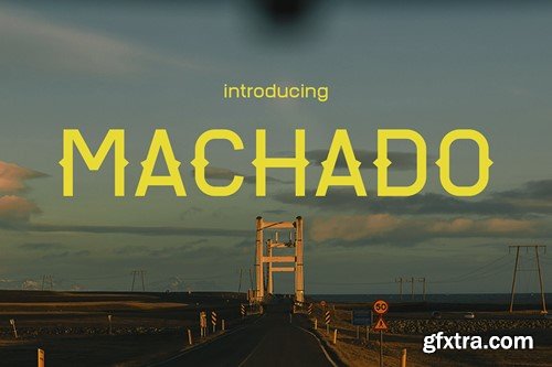 Machado - A Retro Blend of Elegance Font 25U553D