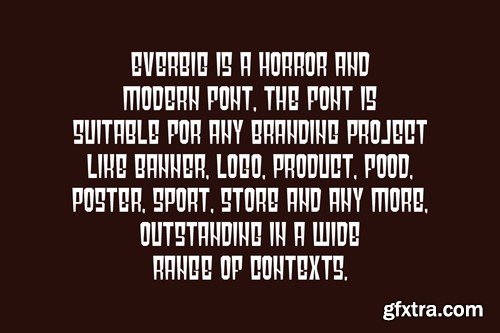 Everbig - Tall & Horror Font UHT27D5