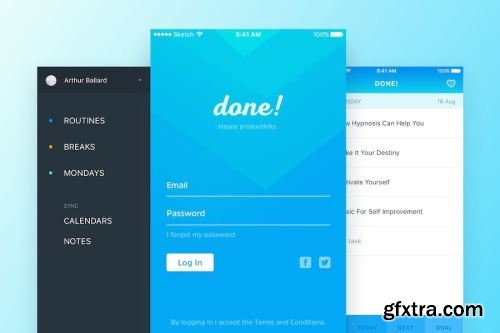 App UI Kit Design Pack 20 13xSKETCH