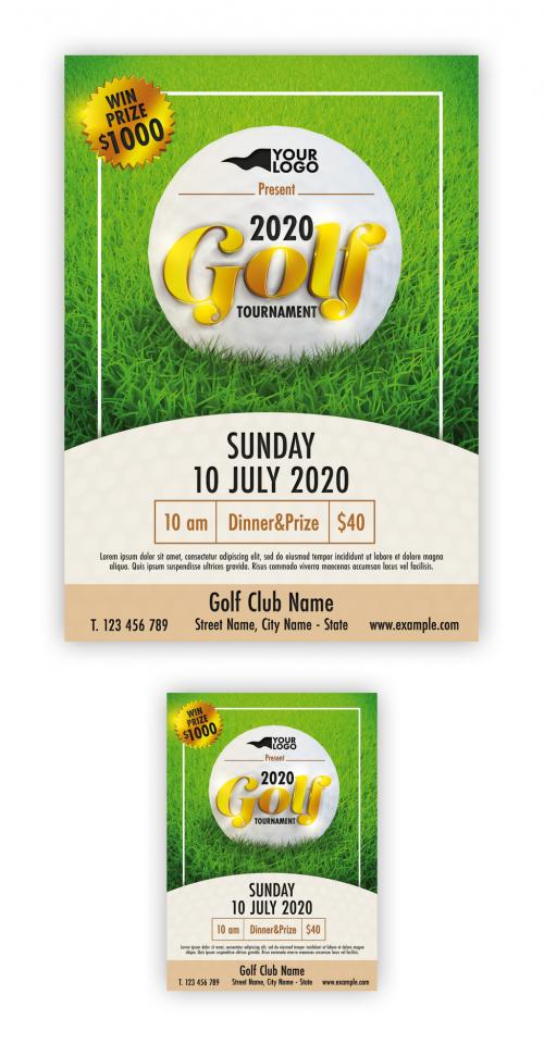 Golf Tournament Poster Layout - 382427251