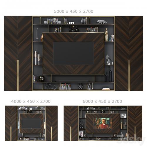 TV wall 041. (3 sizes)