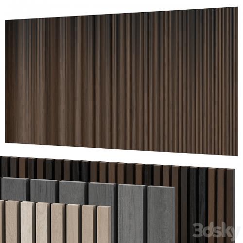 Panels with slats