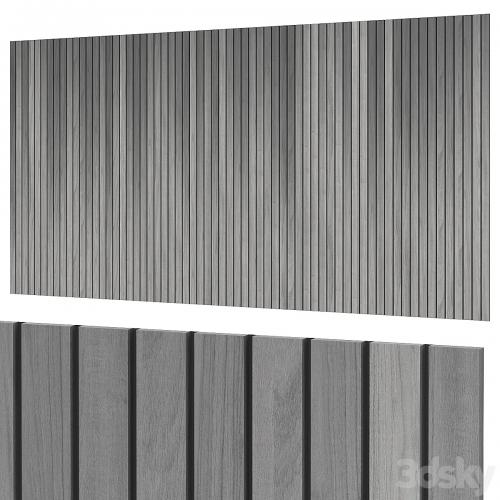 Panels with slats