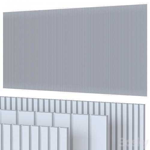 Panels with slats