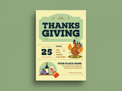 Thanksgiving Flyer Layout - 382461205