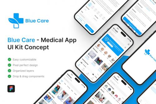 Blue Care - Medical App UI Kit