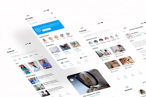 Blue Care - Medical App UI Kit