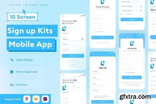 App UI Kit Design Pack 6 14xFIG