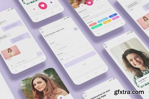 App UI Kit Design Pack 7 15xFIG