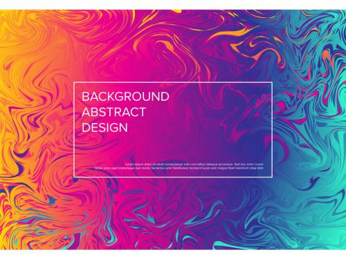 Modern Art Background Layout with Fresh Oil Colors - 383130667