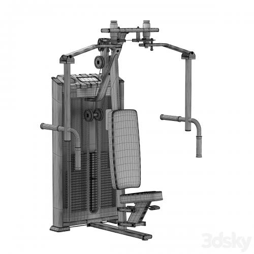 DHZ Fitness E-7007A Pearl DeltPec Fly Butterfly - rear delts