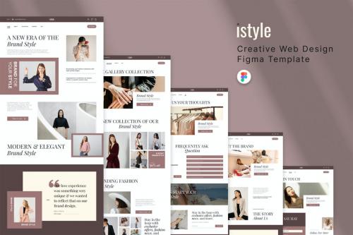 iStyle - Creative Website UI Kit Figma Template