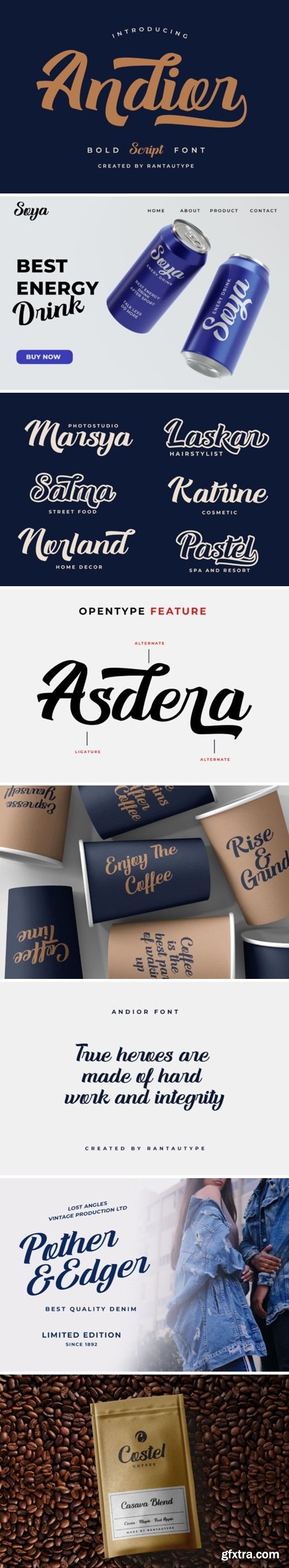 CM - Andior Bold Script Font 91894600