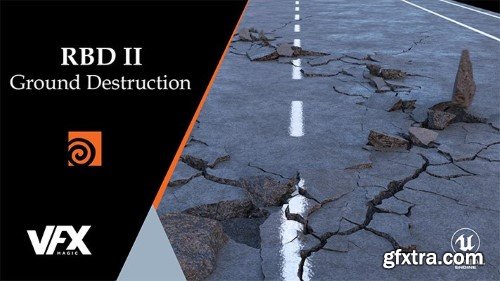 Houdini RBD II - Ground Destruction: Learn Ground Cracks & Import Into Unreal Engine