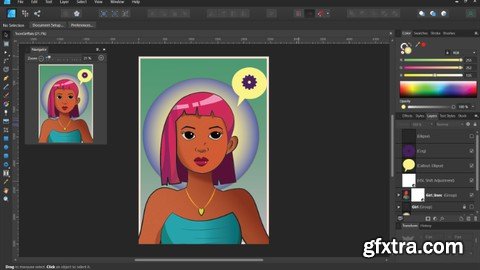 Create a Female Cartoon Portrait with Affinity Designer