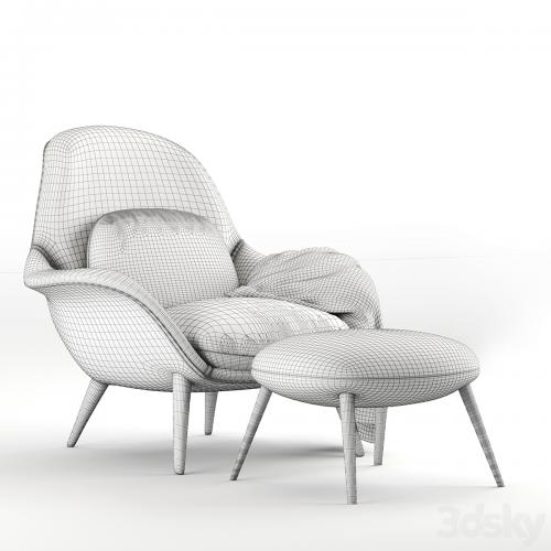 ArmChair Fredericia Swoon Lounge