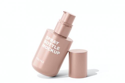 Luxury Cosmetic Spray Bottle Mockup Vol.1