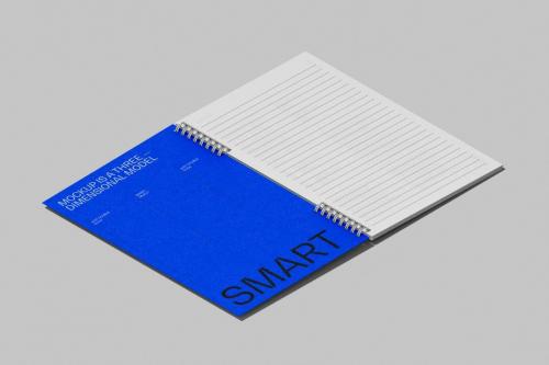 Isometric Notebook Mockup Set