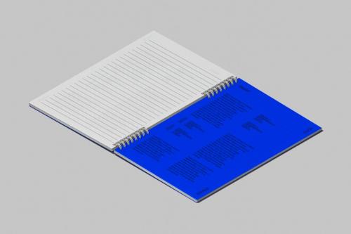 Isometric Notebook Mockup Set