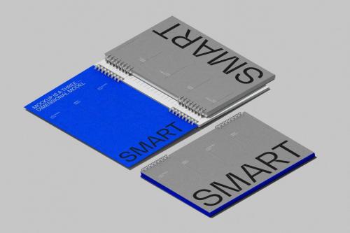 Isometric Notebook Mockup Set