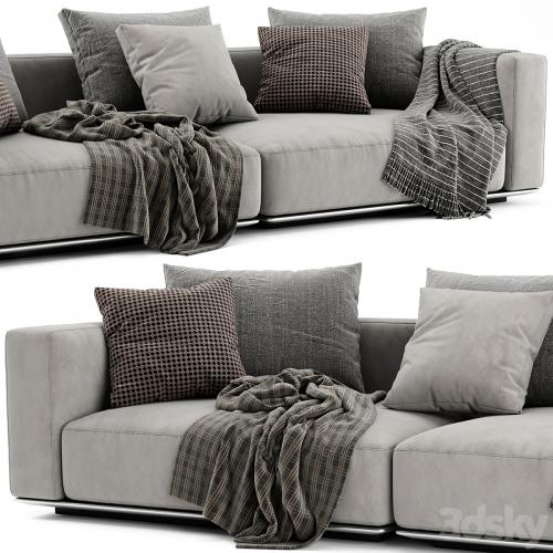 Flexform Grandemare 2 Seats Sofa