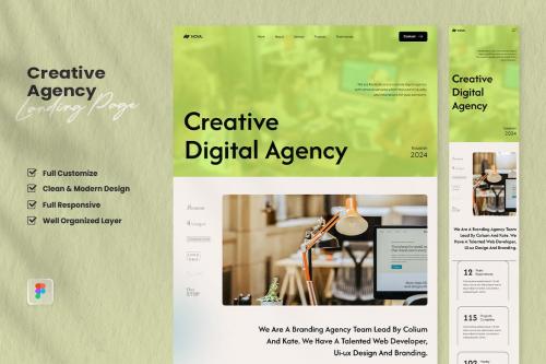 Digital Agency Landing Page - Nova