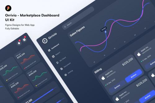 Orrivio - Marketplace Dashboard UI Kit