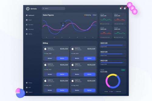 Orrivio - Marketplace Dashboard UI Kit