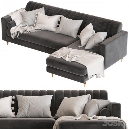 Cult Furniture Belgravia Sofa with Corner Chair