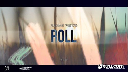 Videohive Film Damage Roll Transitions Vol. 01 50469633